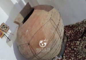 خمره سفالی تاریخی در مهاباد