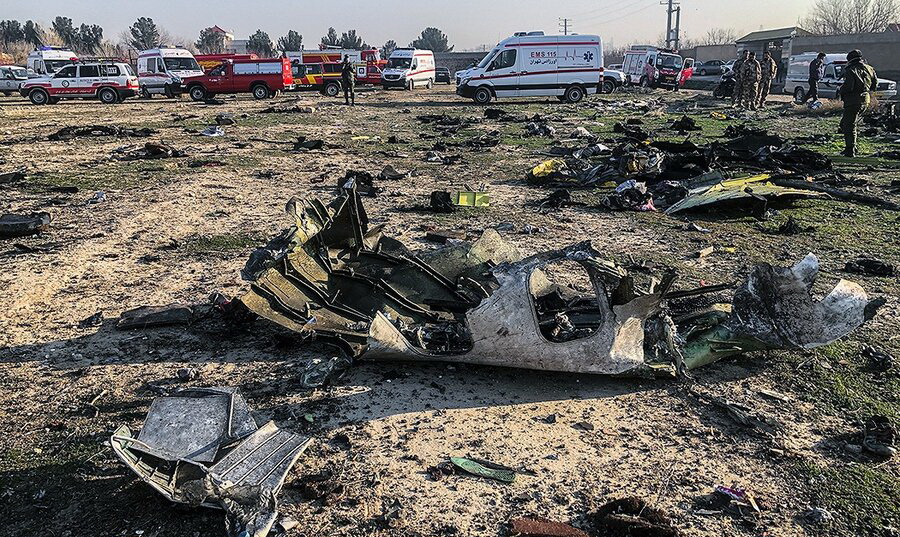 جان باختن پنج شهروند مهابادی در حادثه سقوط هواپیما اوکراینی