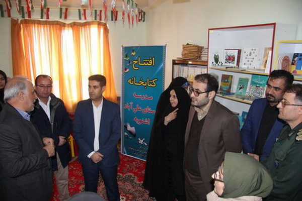 کتابخانه مدرسه روستای علی آباد ” اشنویه ” افتتاح شد