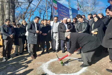 افتتاح و کلنگ زنی دو دهنه پل در مهاباد