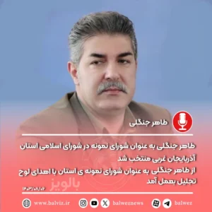 طاهرجنگلی به عنوان شورای نمونه استان منتخب شد