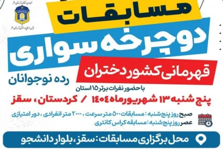 حضور دوچرخه‌ سوارانی از ۱۵ استان در رقابت‌های ملی سقز