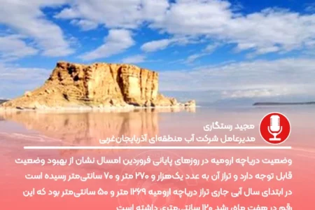 بارش ها روزهای خوشی را برای دریاچه ارومیه رقم زد