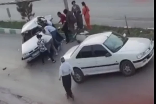 رانندگی دختر بچه در مهاباد حادثه آفرید