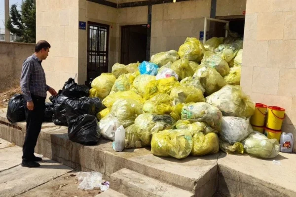 اخطار محیط زیستی به مرکز درمانی شاهین‌ دژ بابت پسماند